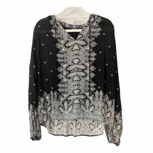 Lucky Brand Black and White Blouse